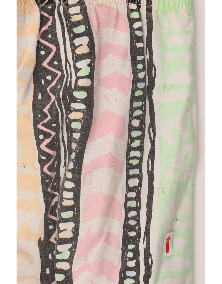 Plave ženske sužene hlače visokog struka W34 L31 Višebojni geometrijski