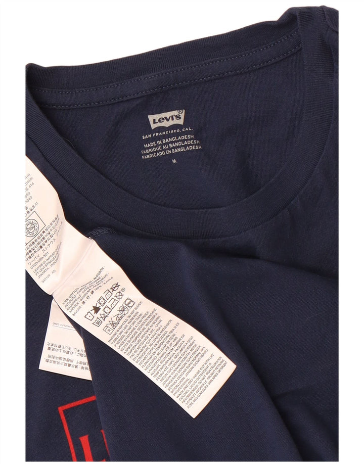 Levi's muška majica kratkih rukava s grafičkim motivima, srednje tamnoplavi pamuk
