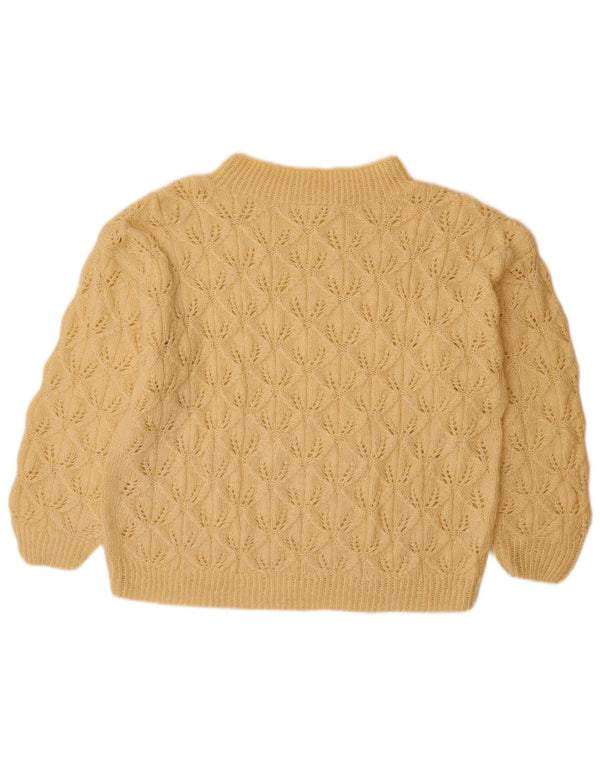 VINTAGE ženski džemper s kornjačičastim ovratnikom UK 14 Veliki bež