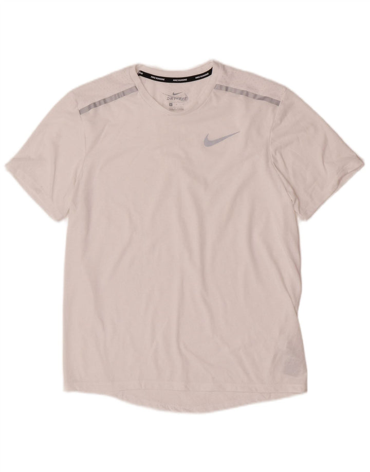 Nike Dri Fit Graphic T-Shirt Top srednji bijeli poliester