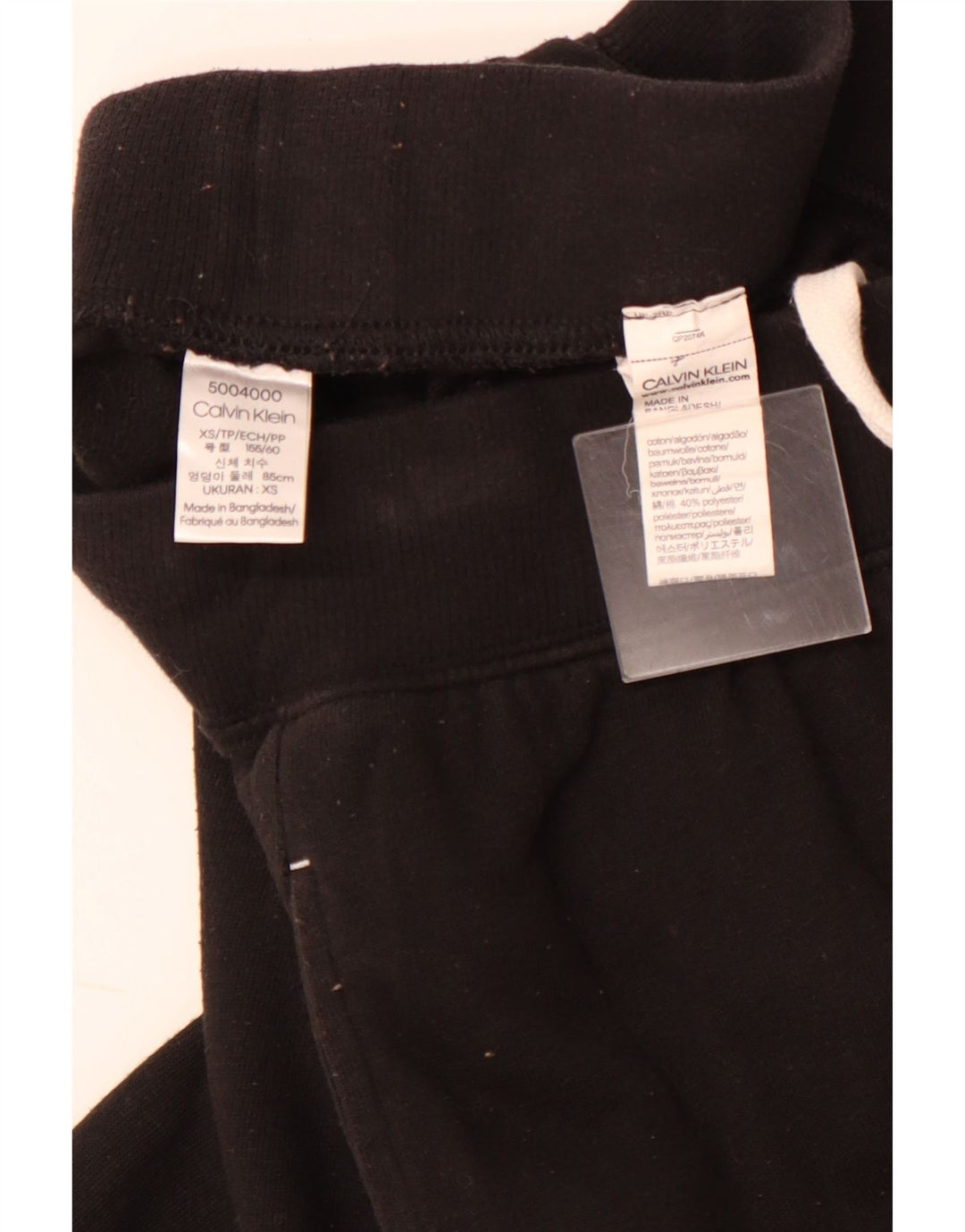 CALVIN KLEIN Ženske trenirke s grafičkim motivima Joggers UK 6 XS crne