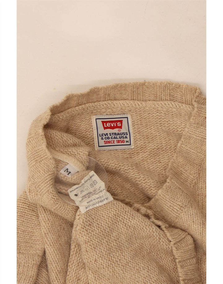 Levi's muški džemper s V-izrezom srednje bež vunene boje