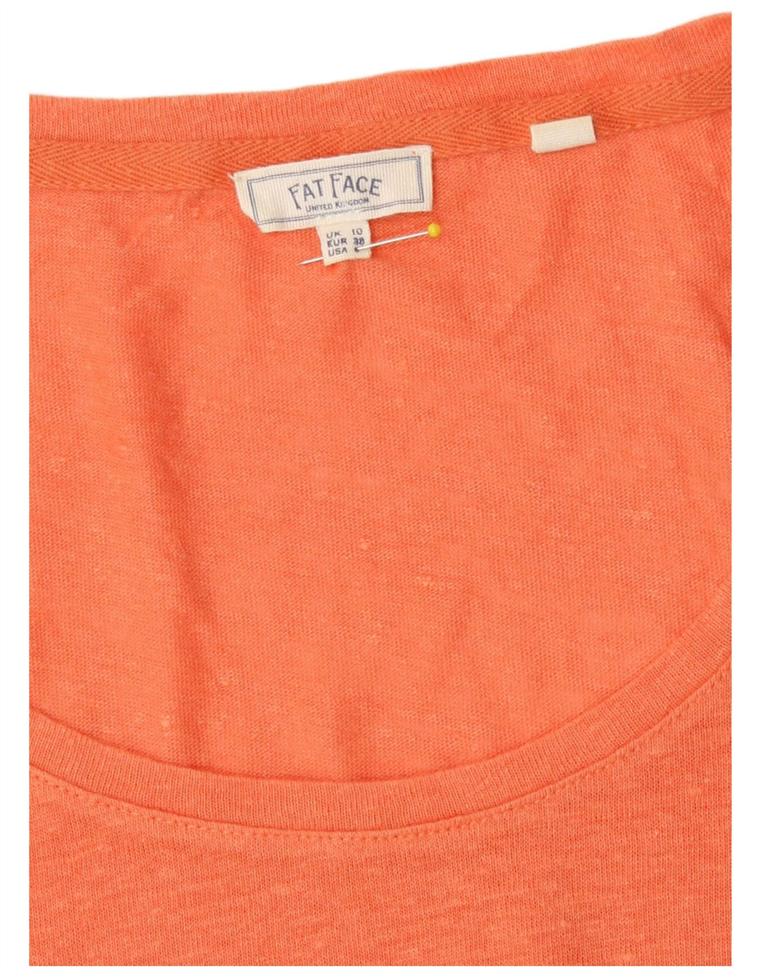 Fat Face ženska prevelika majica kratkih rukava UK 10 Small Orange