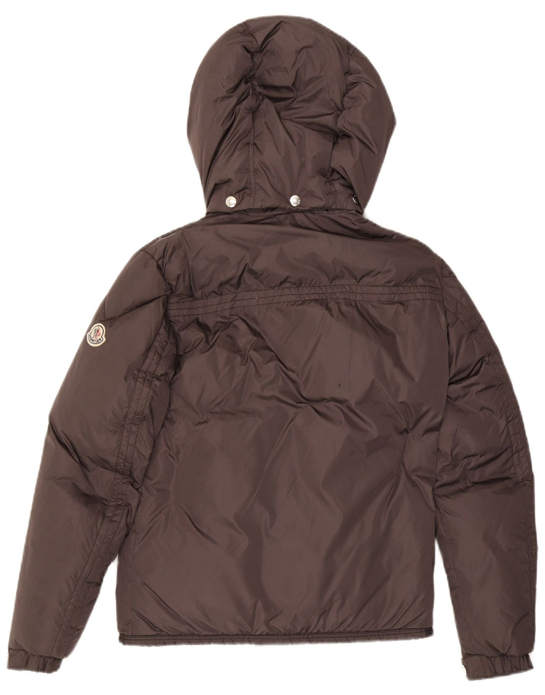 Moncler ženska podstavljena jakna s kapuljačom, veličina 0 XS sivi poliamid
