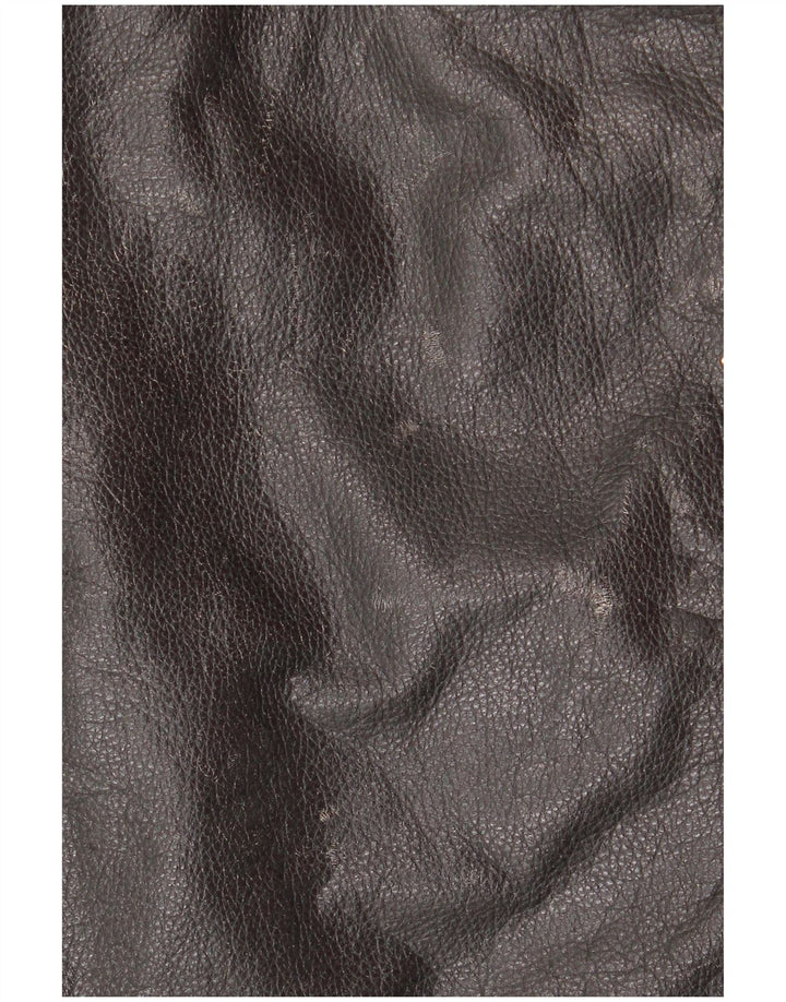 Yuppie ženska kratka kožna biciklistička jakna EU 38 srednje crna koža