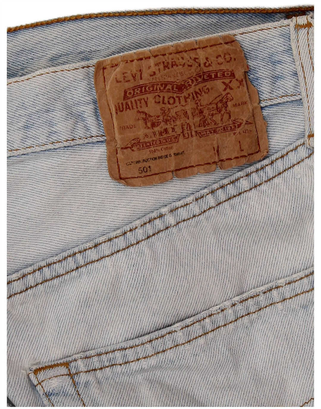 LEVI'S muške 501 traper kratke hlače W30 srednje plave