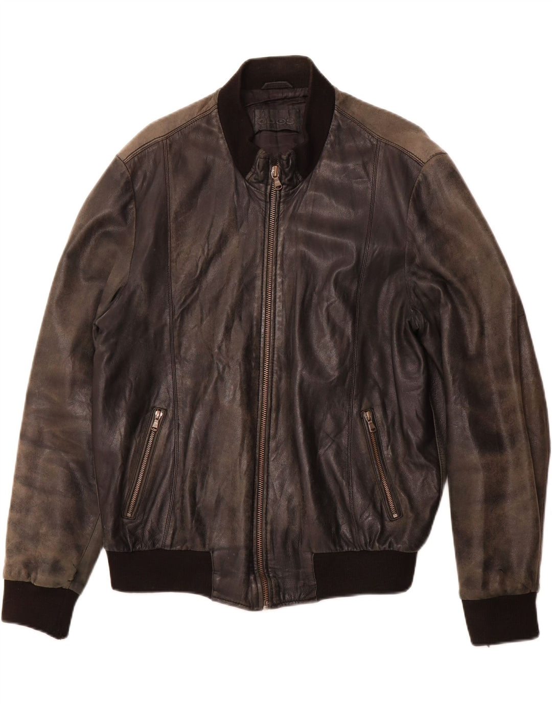 VINTAGE muška kožna jakna UK 38 srednje crna