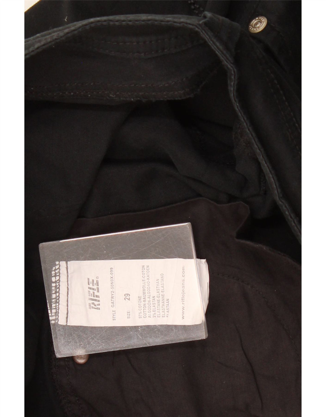 RIFLE Ženske bermude W29 Srednje crni pamuk