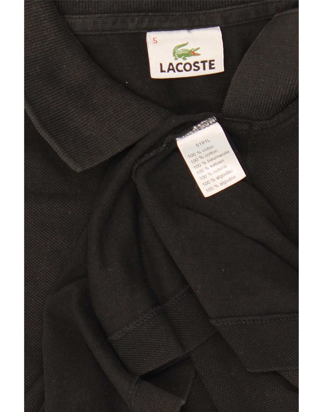 Lacoste muška polo majica veličine 5 velika crna pamučna