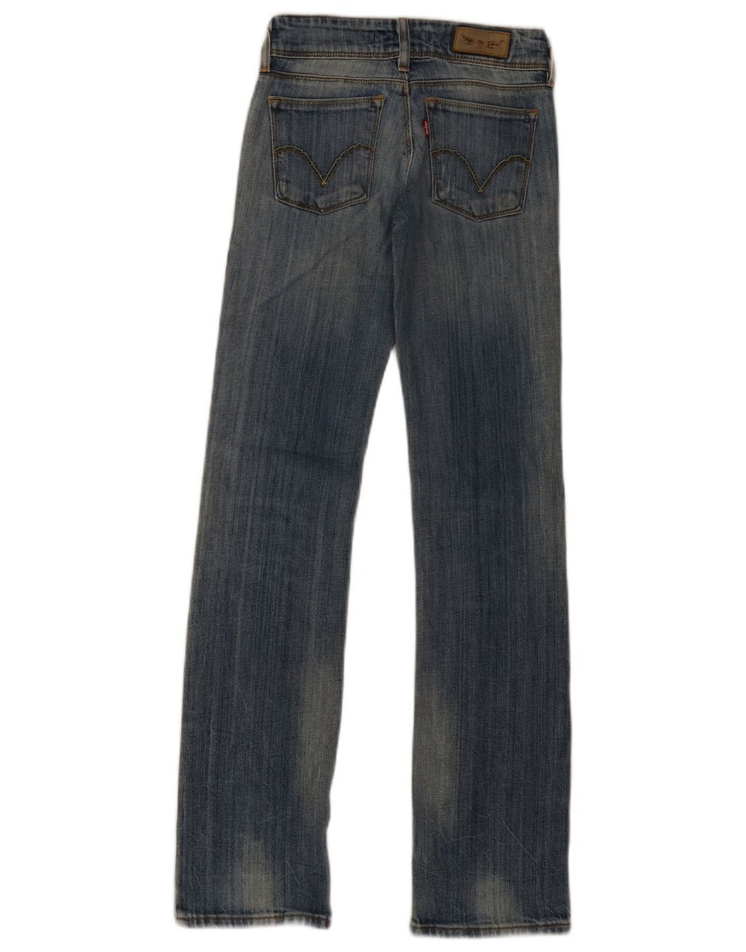 Levi's ženske 570 ravne traperice W26 L33 plavi pamuk