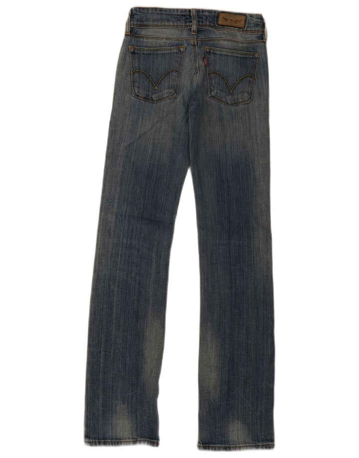 Levi's ženske 570 ravne traperice W26 L33 plavi pamuk