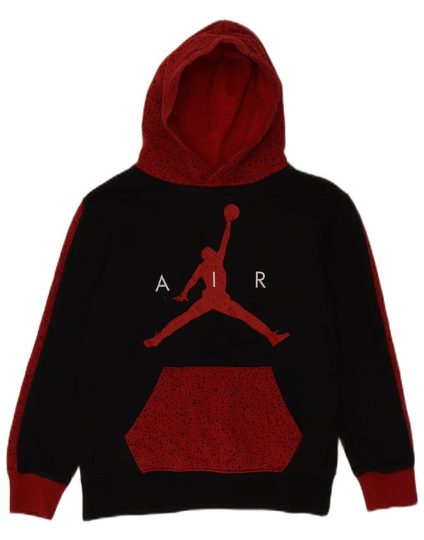 Jordan Boys Graphic Hoodie Džemper 10-11 godina srednje crne boje