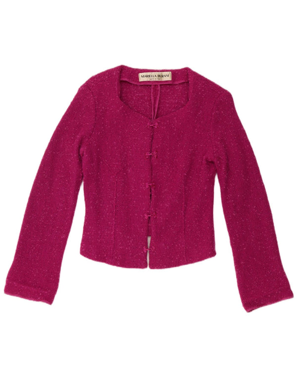 Mariella Burani, ženski balero džemper UK 14 Large Burgundy Djevičanska vuna