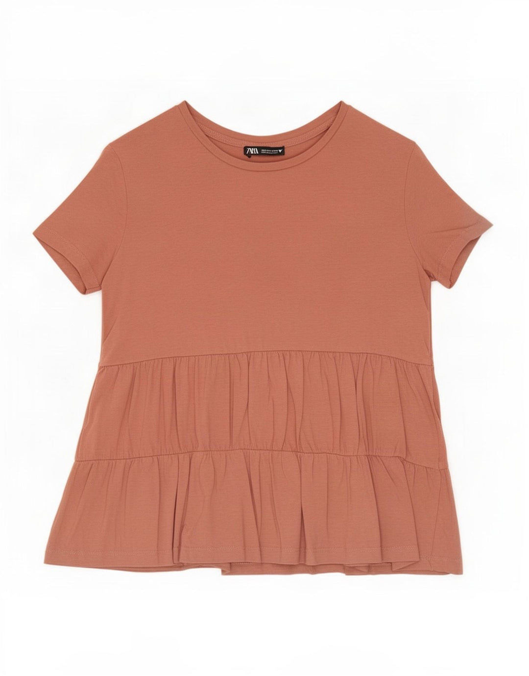 Zara ženska majica kratkih rukava UK 10 Small Brown