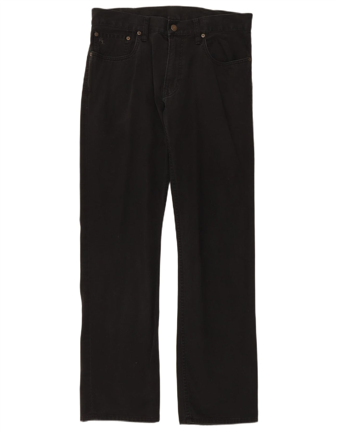 POLO RALPH LAUREN Muške ravne traperice W32 L32 crni pamuk