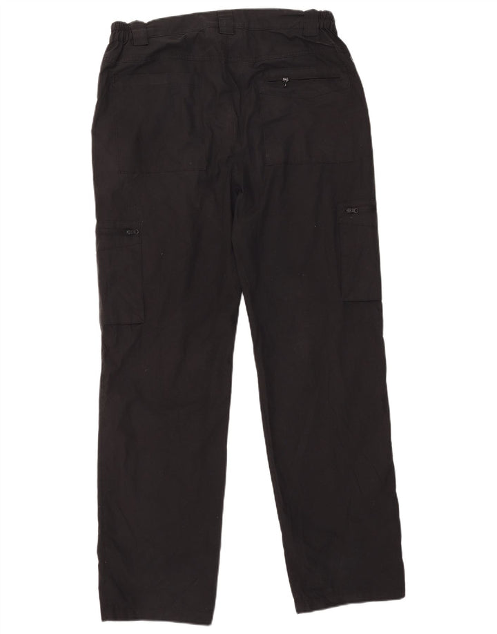 Mountain Warehouse muške ravne kargo hlače W34 L32 crni poliester