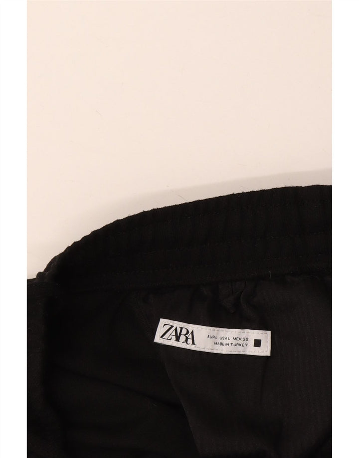 Zara ženske sužene chino hlače UK 16 Large W32 L27 crne