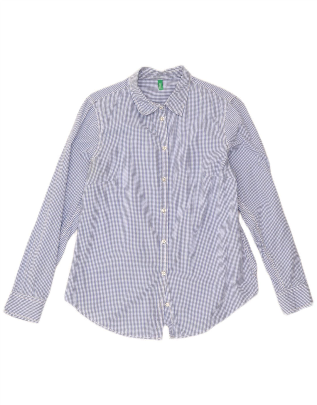 Benetton ženska košulja UK 12 Srednje plava gingham