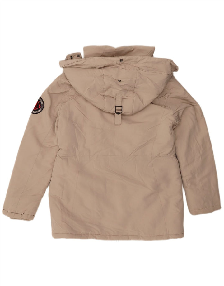 Superdry ženska jakna parka s kapuljačom UK 12 srednje bež boje