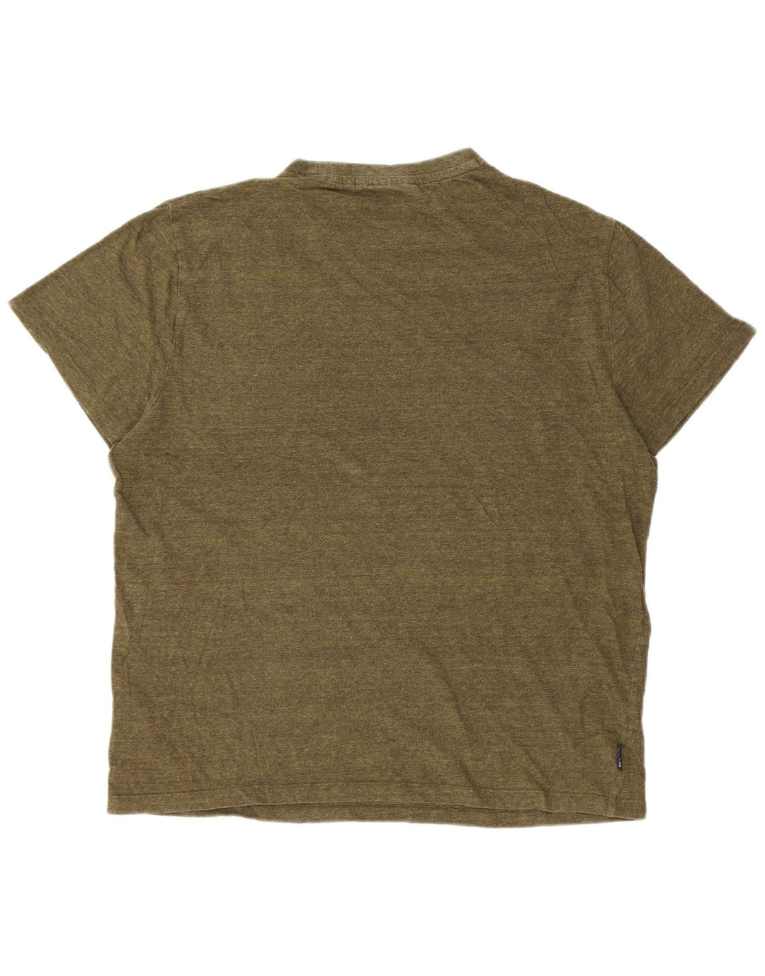 Superdry muška majica kratkih rukava 2XL kaki pamuk na pruge