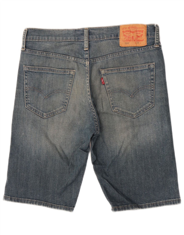 Levi's muške kratke traper hlače 508 W30 srednje plavi pamuk