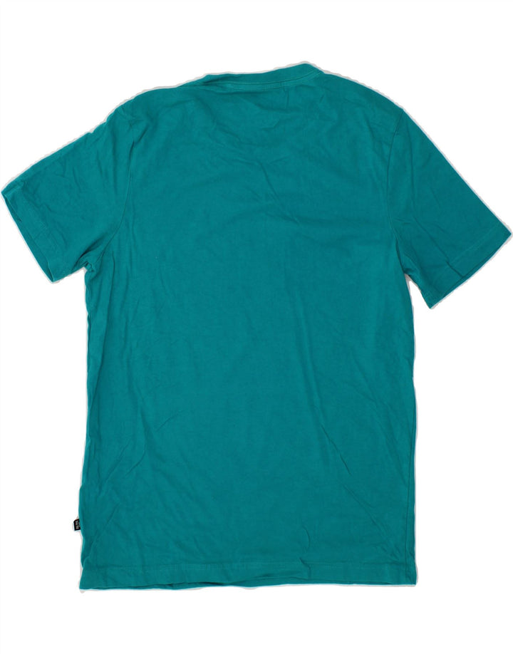 PUMA Mens Graphic T-Shirt Top Medium Turquoise Vintage Puma and Second-Hand Puma from Messina Hembry 