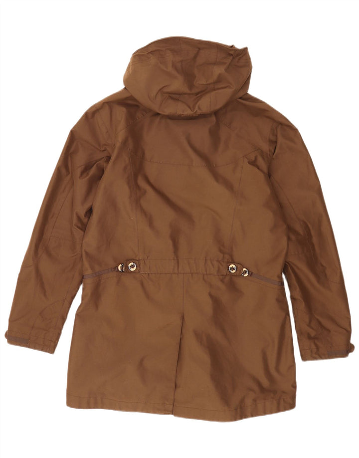 Jack Wolfskin ženska jakna s kapuljačom UK 16 velika smeđa poliester