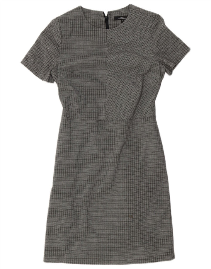 Sljedeća Ženska plašt haljina UK 6 XS Siva Houndstooth