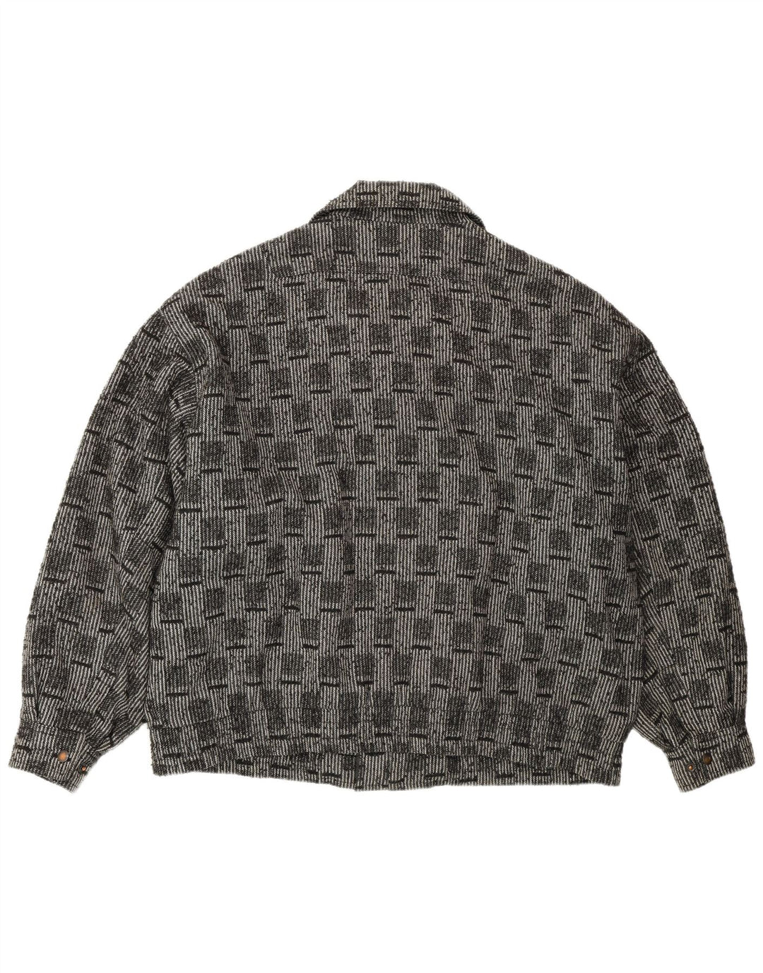 VINTAGE muška bomber jakna IT 52 XL siva karirana vuna