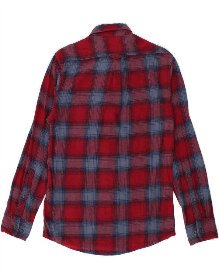 EDDIE BAUER Mens Flannel Shirt Small Red Check Cotton Vintage Eddie Bauer and Second-Hand Eddie Bauer from Messina Hembry 