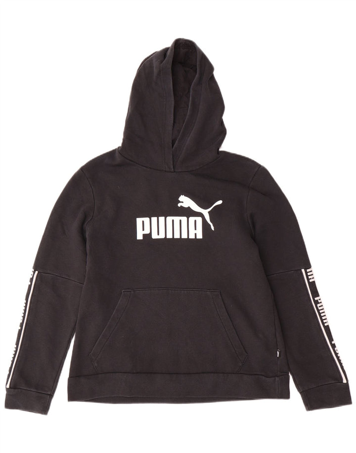 PUMA Ženska majica s kapuljačom s kapuljačom UK 18 XL crni pamuk