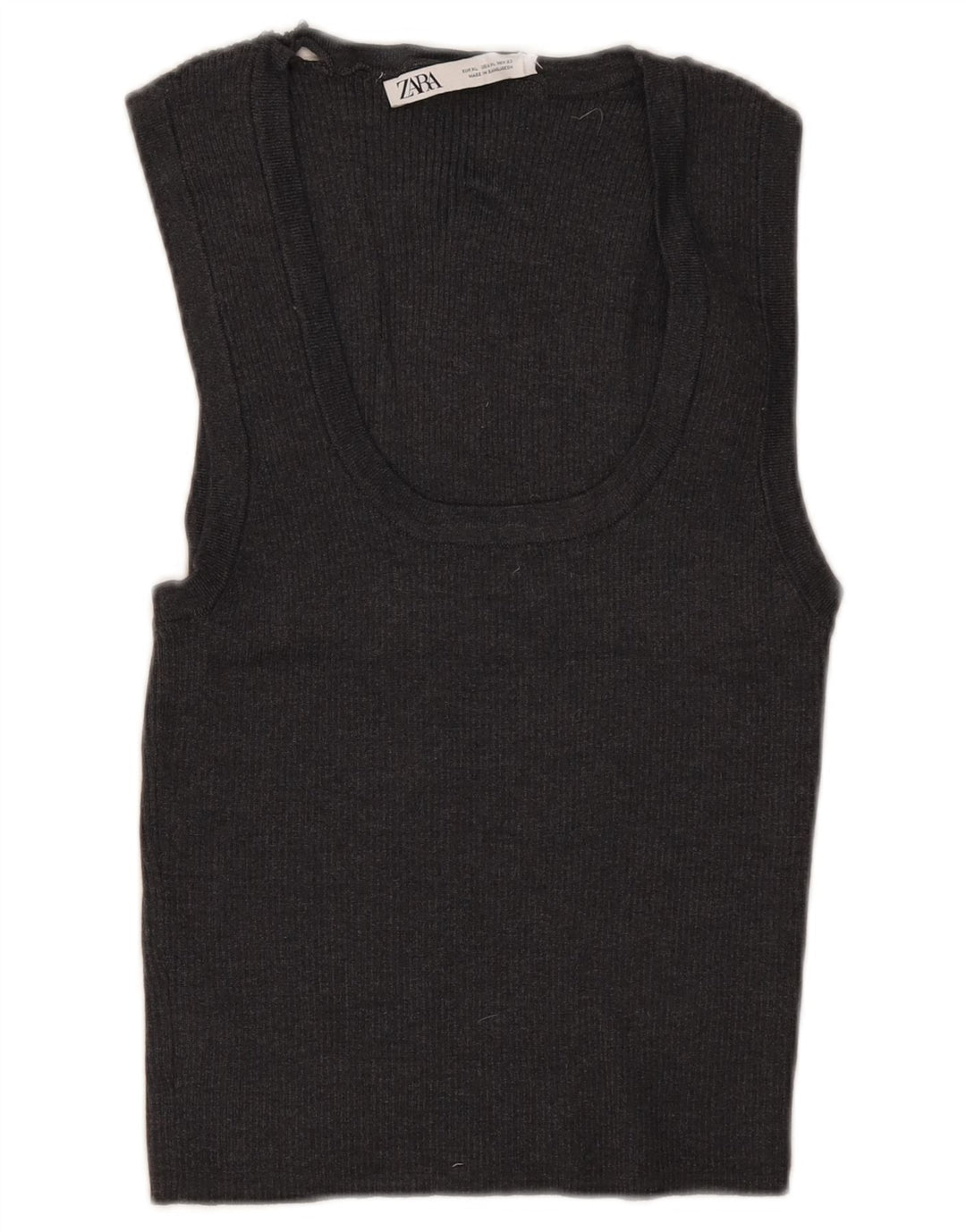 Zara ženski kratki top bez rukava UK 18 XL siva