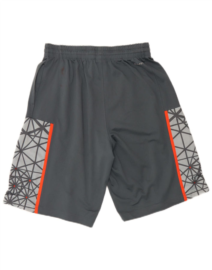 Nike muške Dri Fit grafičke sportske kratke hlače srednje sive geometrijske poliesterske boje