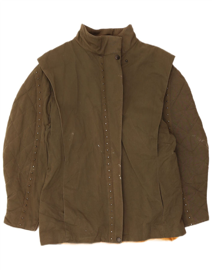 Luciano Soprani Ženska pomoćna jakna IT 42, srednji kaki pamuk