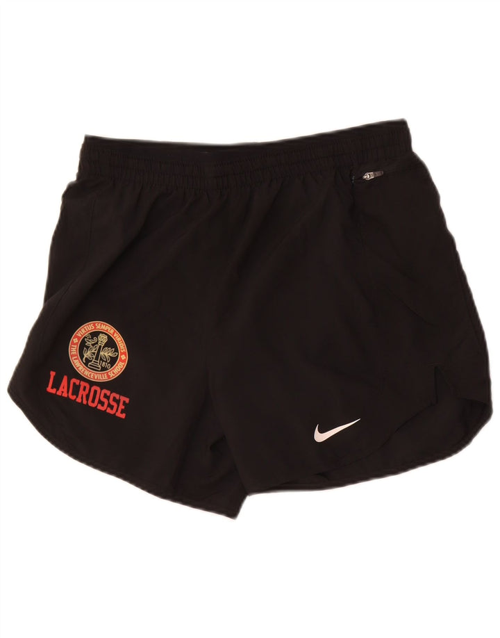 Nike Ženske Dri Fit Sportske Kratke Hlače UK 10 Mali crni poliester