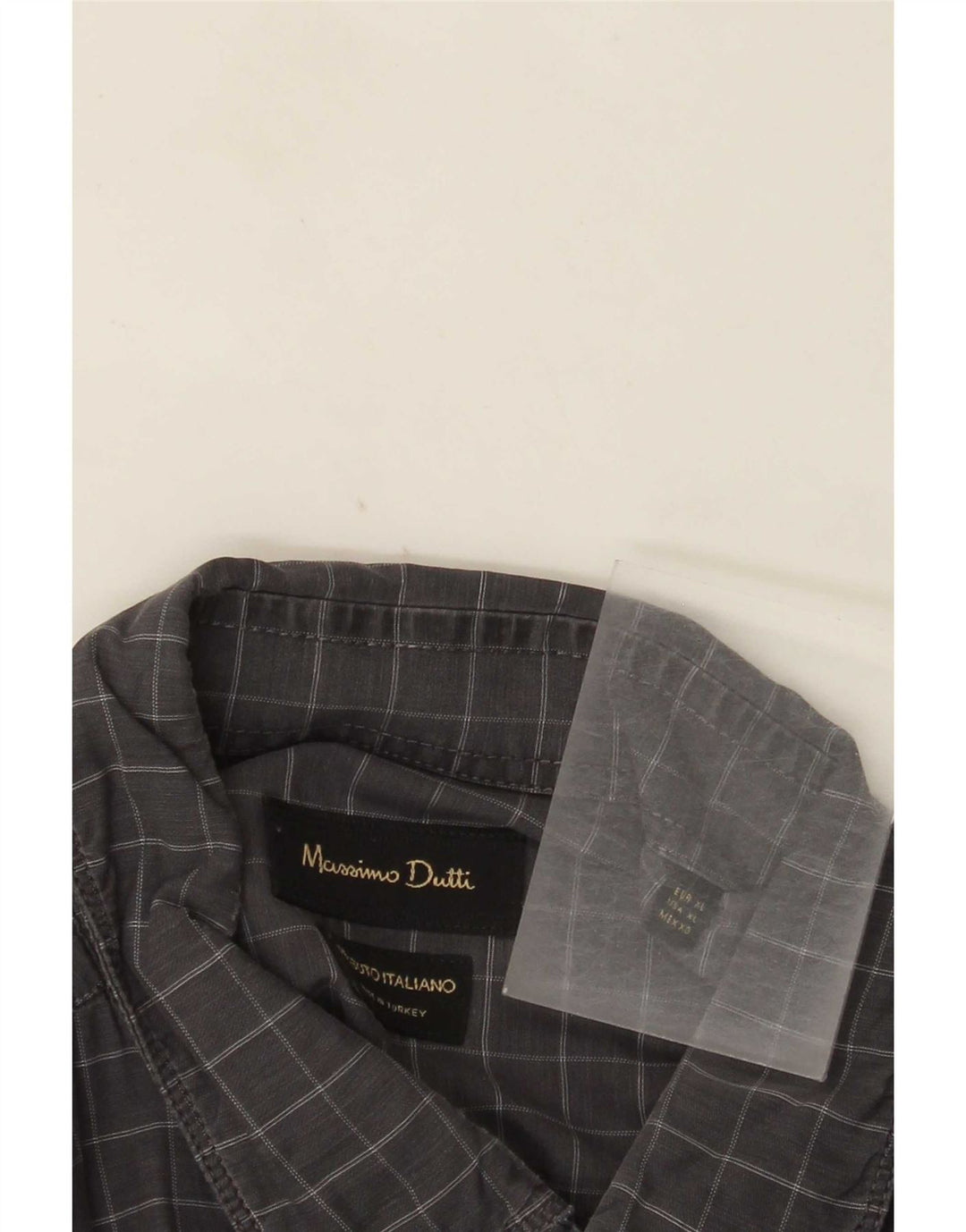 Massimo Dutti muška košulja XL siva karirana