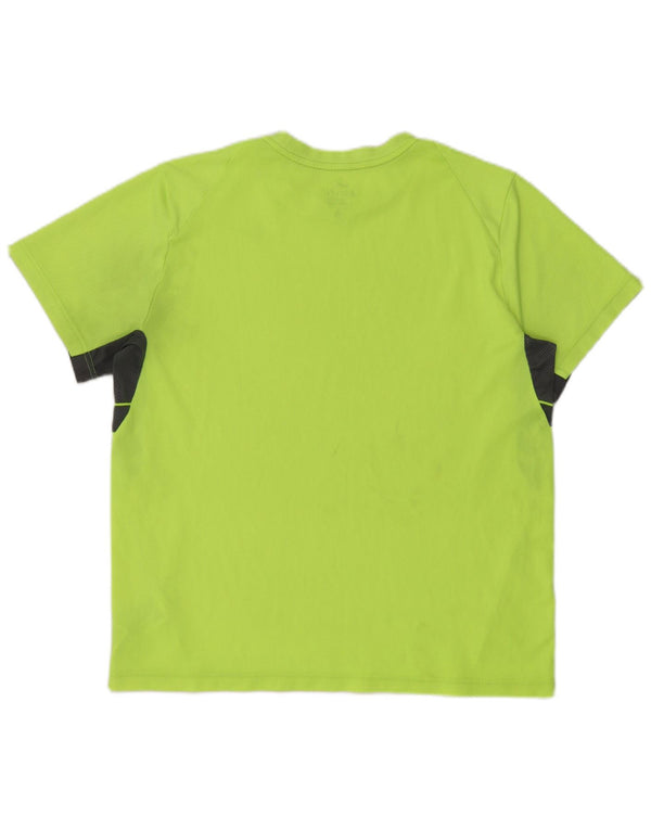 Nike Dri Fit majica kratkih rukava XL Green Colourblock poliester