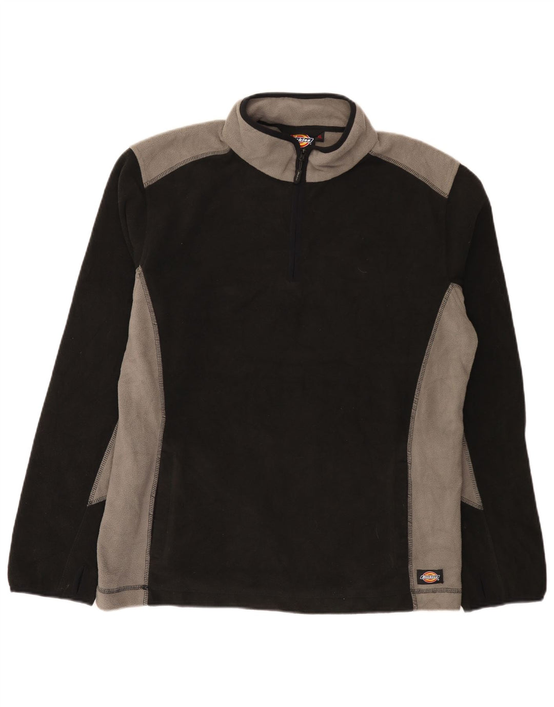 Dickies muški džemper od flisa s patentnim izrezom XL, crni poliester u boji