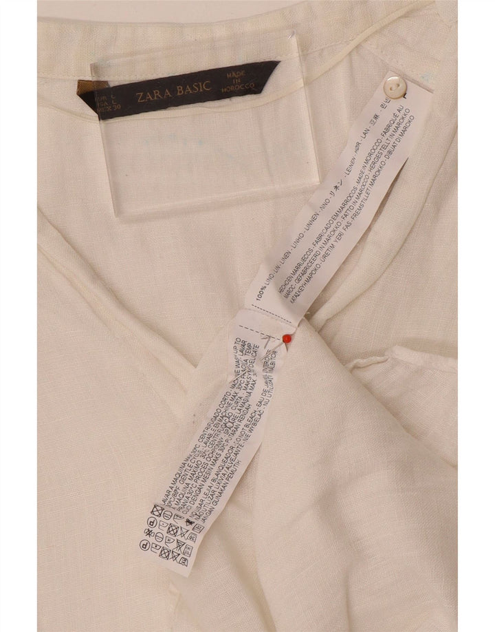 Zara ženska košulja UK 16 Large White Lan