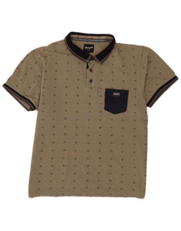 Wrangler muška ragbi polo majica XL kaki pamuk