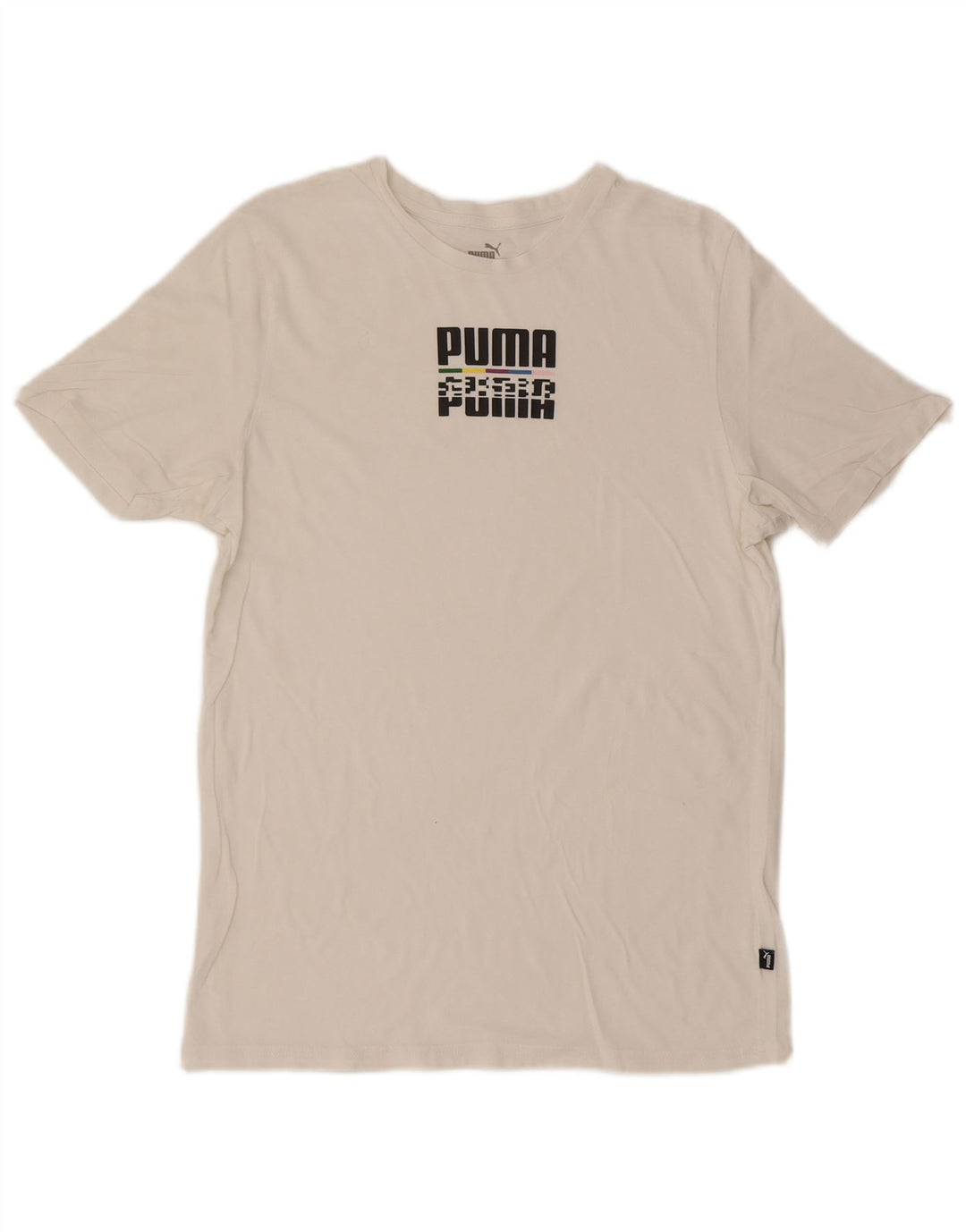 Puma muška majica s grafičkim motivima srednje bijele boje