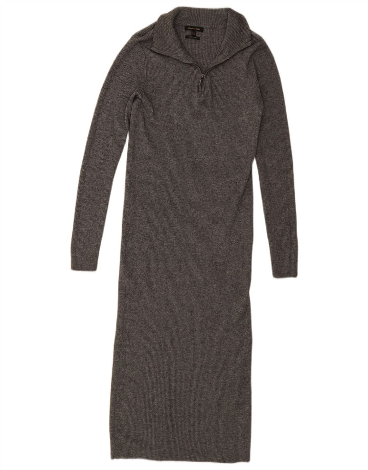 Ženska džemper haljina Massimo Dutti UK 8 Mala siva liocel