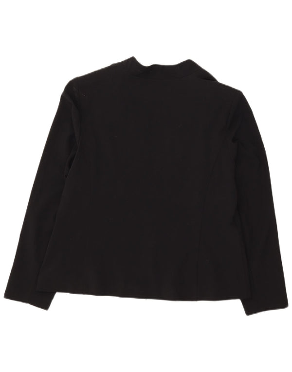 Marks & Spencer ženska jakna s otvorenim sakoom UK 18 XL crni poliester