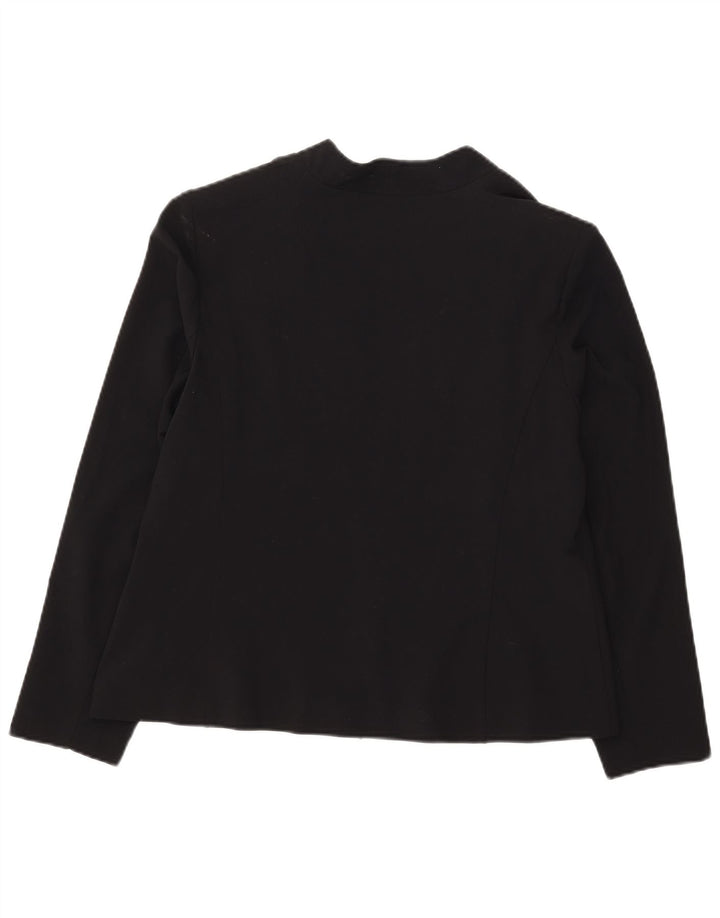 Marks & Spencer ženska jakna s otvorenim sakoom UK 18 XL crni poliester