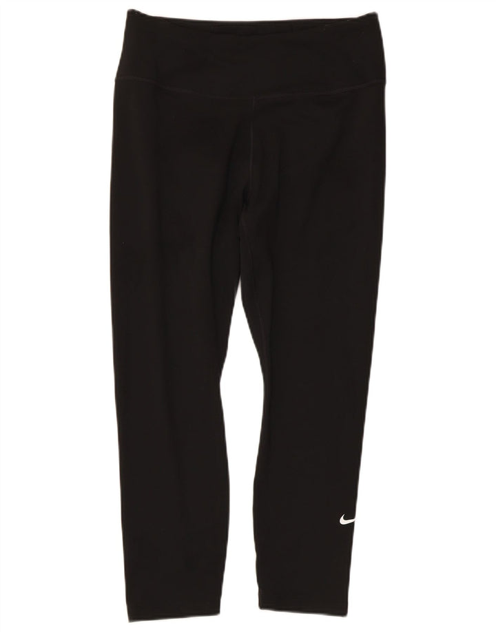 Nike ženske Dri Fit Capri tajice UK 12 srednje crne