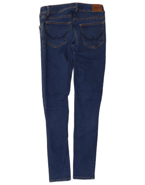 Superdry ženske uske traperice Cassie W28 L30 plavi pamuk