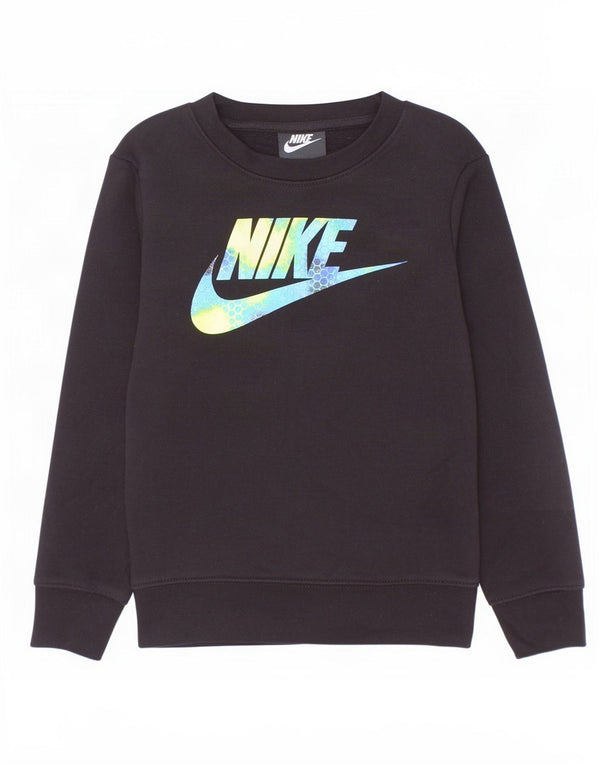 Nike Boys Graphic Sweatshirt Džemper 5-6 godina Srednje crni pamuk
