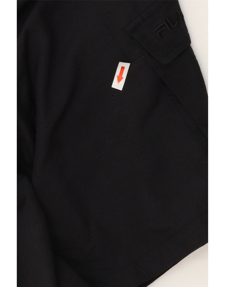 FILA Muške Cargo kratke hlače male W32 crni poliester