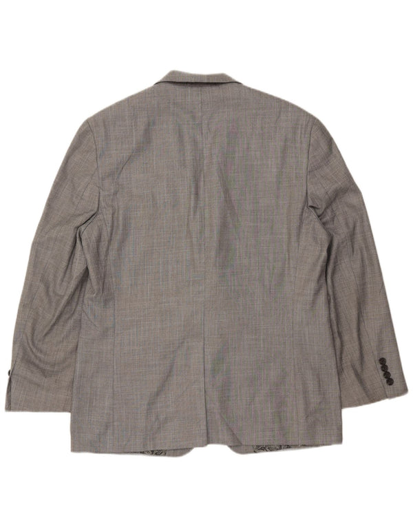 Chaps Muška jakna sa 2 gumba UK 40 veliki sivi ševron poliester