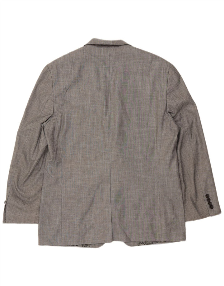 Chaps Muška jakna sa 2 gumba UK 40 veliki sivi ševron poliester